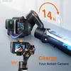 Stabilisatorer 3 Axis Gimbal Stabilizer Compatible för GoPro 12/11/10/9/8 Go Pro Media Mod Compatible Gimble Anti-Shake IPX Waterproof Q231116