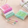 Cotton Swab 100Pcs Double Head Cotton Swab Wooden Spiral Bamboo Sticks Beauty Makeup Nose Ears Cleaning Disposable Cotton Swabs for HomeL231117