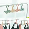 Crochets 3 pcs/lot maison rangement placard organisateur tige cintre 360 degrés Rotation sac sac à main suspendu support étagères crochet