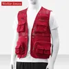 Mens Vests Jacket Män arbetar väst med fickor Vattentät fiskekläder Camping Sportkläder Fashionabla anpassade Elegant 231116