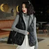 90% White Duck Down Vest Women Hooded Puffer Coat Sleeveless Warm Waistcoat Female Ultra Light Down Gilet Jacket Waterproof