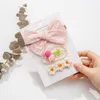 Baby Häkelclips Daisy Flower Snaps Haarspangen Haarschleife Kind Mädchen Haarnadeln Spitzenstickerei Haarschleife Haarspangen Kopfbedeckung