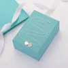 Designer 2 Heart Necklace Woman Stainless Steel Blue Pink Green Pendant Jewelry on the Neck Valentine Day Christmas Gifts for