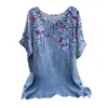 Женские блузки Lady Lady Summer Top Top Top Print