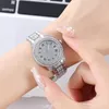 Armbandsur handled prydnad perfekt gåva lyx kvinnor strassarmband klocka för dejting