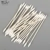 Cotton Swab 25pc/bag 8cm Disposable Cotton Swab Cosmetics Permanent Makeup Health Medical Ear Jewelry Clean Sticks Buds Tip Cotton Head SwabL231116