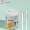 Cotton Swab Deeyeo Disposable Cotton Swab Baby 100% Cotton Double Head Cotton Buds Cleaning Babies Nose Ear Cleaning Makeup 200piecesx1BoxL231116