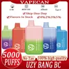 UZY Bang Box 5000 Puffs Disposable vaper 5K 5000 puff E Cigarettes BC Elf Bang Cigarette Vape elfbar BC5000 Disposable Vapes Pen Device 650mah 11ml Cartridge Pod Bar