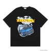 デザイナーファッション服ラグジュアリーTシャツRHUDE MULA ONE RACING記念ファントムレターメンズレースフィットファッションサマーラウンドネック半袖