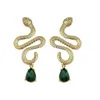 Stud Earrings French Retro Exaggerated Snake-shaped Fashion Street Snap Pendant Jewelry