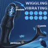 Wibratory Luvwake prostaty masażer Anal Vibrator 9 Wiggling Pchnięcie za pomocą pierścienia pierścienia penisowego wtyczka pilota płciowe zabawki seksualne P Sport Massager 231116