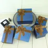 Gift Wrap 1PCS 17.4X17.4X8 Cm Fashion Ribbon Jewelry Boxes For Ring Case Clock Bracelet Bangle Wrist Watches Box