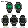 Zegarek Sanda luksusowy moda g styl sportowy sportowy zegarek Wodoodporne wojskowe wyświetlacz zegarowy zegarki prowadzone przez cyfrowe reloj hombre