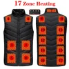 Men's Vests Winter Thermal Jacket With Heating Outdoor Usb Electric Heating Vest Gillet Women Hunting Heated Vest Man Body Warmer S-6XL 231116