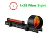 Vomz 1x28 Fibre Optics Red Green Dot Sight Red Dot COLOPE 11 mm Shutgun Hunting Riflescope