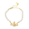 Impératrice douairière Vivian haute édition Saturn lumière française luxe petite planète parfumée Bracelet de perles