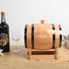 Träfat dryck dispenser vin vintage förvaring hink med kran som gör fat hem köksmaterial