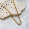 Naszyjniki wisiorek Jinhui luksusowy naszyjnik z kamienia szlachetny przezroczysty kryształowy stal ze stali nierdzewnej złoto Kolor łańcucha mody dla kobiet biżuteria