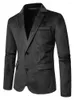 Mäns kostymer Klassiska män passar jacka högkvalitativ silkeslime montering två knappar Business Banket värd Social Eur Size M-XXL