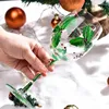 Vinglas 1 PC 450 ml Elegant Christmas Theme Cup Handmålad kristallbägare för hemfest barrestaurang gåva