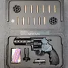 Behelfsmäßiger Metall-Revolver, 7-mm-Darts, Gel-Ball-Pistole, manuelle Granate, ausgeworfener Werfer, sieht aus wie echte Moive-Cs-Spiel-Requisite
