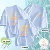 Tenues assorties pour la famille Maman papa et moi Famille assortie T-shirt de dessin animé mignon Look familial Tenues assorties Père Fille Fils Vêtements Enfants Bébé Tenues 231115