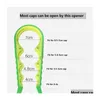 오프너 4IN1 항아리 오프너 편리한 안티 슬리프 캔 뚜껑 나사 오프너 병 맥주 맥주 야외 파티 바 도구 MTI- 기능 주방 DHBLZ