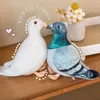 Plush dockor Simulerade Plush Toys Cartoon Bird and Peace Doll Childrens Doll Present grossist 231115