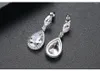 Dangle Oorbellen Bruiloft Teardrop Kristal Strass Kroonluchter Voor Bruiden/Verjaardag/Feest/Diner Cadeau