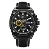 Montres-bracelets MEGIR hommes mode cuir Quartz décontracté sport montres hommes luxe étanche analogique horloge Relogio Masculino 2054