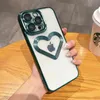 Iphone Case Heart-shaped design Luxury transparent Magnetic Magsafe Wireless Charging case Iphone 15 14 13 12 11 Pro Max 14Pro 14Plus 13Pro Clear coated soft silicon