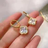 Designer earrings four leaf clover brincos classic shine jewelry for women senior classic fragrant wind earrings 18k gold ligth luxury vans cleefity earings