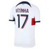 Kids 2024 Psges Mbappe Soccer Jerseys Di Maria Wijnaldum Sergio Ramos Hakimi Maillots De 23 24 25 New Paris Football Kit