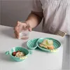 Plates Creative Plant Cactus Plate Cute Shaped Table Seary Breakfast Bowl Home Ceramic Snack 1 st