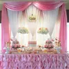 Dekoracja imprezy Arch Dekoracje na wesele 550x70cm Tiulle Zasłony Zasłony Baby Shower Birthday Decor Szyfon