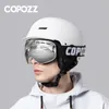 Skibrille COPOZZ Männer Frauen Marke Skibrille Snowboardbrille Brille zum Skifahren UV400-Schutz Schneebrille Antibeschlag Skimaske Brillen 231116