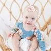 Bandeau élastique en Nylon pour bébés filles, joli bandeau à fleurs pour nouveau-né, accessoires pour enfants en vrac