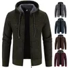 Gilet da uomo Giacche casual lavorate a maglia da uomo con cappuccio Cappotto maglione Felpe con cappuccio Y2K Coreano Streetwear Maglioni da baseball Jersey Top Abbigliamento 231116