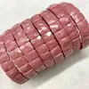 Strand Rhodonite Stone Beads Bracelet Natural Gemstone Jewerly Bangle For Women Gift Wholesale!