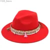 ワイドブリムハットバケットハットMISTDN 2022 NEW LADIES WOMINS'S PANAMA HATS FEDORA TRILBY CAPSウールブレンドワイドブリムボヘミアタッセルハットバンドサイズ