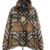 Vestes Femmes Designer Luxe Nanyou Haut de gamme 2023 Automne / Hiver Nouvelle édition BBR Manteau en coton Classique Plaid Unisexe À Capuche V9JC