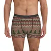 Underpants Christmas Tree Underwear Merry Men Printing Funny Trunk Trenky Shorts Briefs Large Size