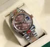 36mm Senhoras Relógios Original Japão Miyota 8215 Relógio Mulheres Safira Vidro Diamante 904L Aço Rosa Jubileu Pulseira GD Maker 126231 Relógios de Pulso