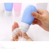 Dispenser di sapone liquido 1Pc 38ml/60ml/80ml Bottiglia vuota per imballaggio da viaggio in silicone per lozione Shampoo Contenitore da bagno Dispenser portatili