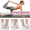 Athletic Socks Yoga Women Non-Slip Ballet Dance Dance Silikonowe damskie paski krzyżowe Pilates Bawełny sportowy sport