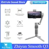 Stabilizers Zhiyun Smooth Q3 3-Axis Smartphone Gimbal Stabilizer for Cell Phone Android Samsung iPhone 14 Pro Max 13 12 11 Q231116