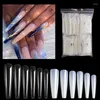 Falsche Nagelspitzen Full Cover French Style Acryl Künstliche Spitze Maniküre 12 Größen für Nail Art Salons und Heimwerker