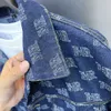 Bird Family Element – veste en Denim pour homme, vêtement ample et décontracté, avec lettres complètes, Jacquard, à la mode, nouvelle collection automne 2023