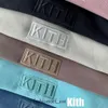 Kith Hoodie Fashioner Designer Luxury осень зимний хлопковой кит-капюшон высококачественный черный красный тренд хип-хоп свитеров с разматываемыми буквами.