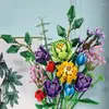 Dekorativa blommor Romantisk blommebukett Multicolour Artificial Set Year Christmull Decoration Par Birthday Wife Gift